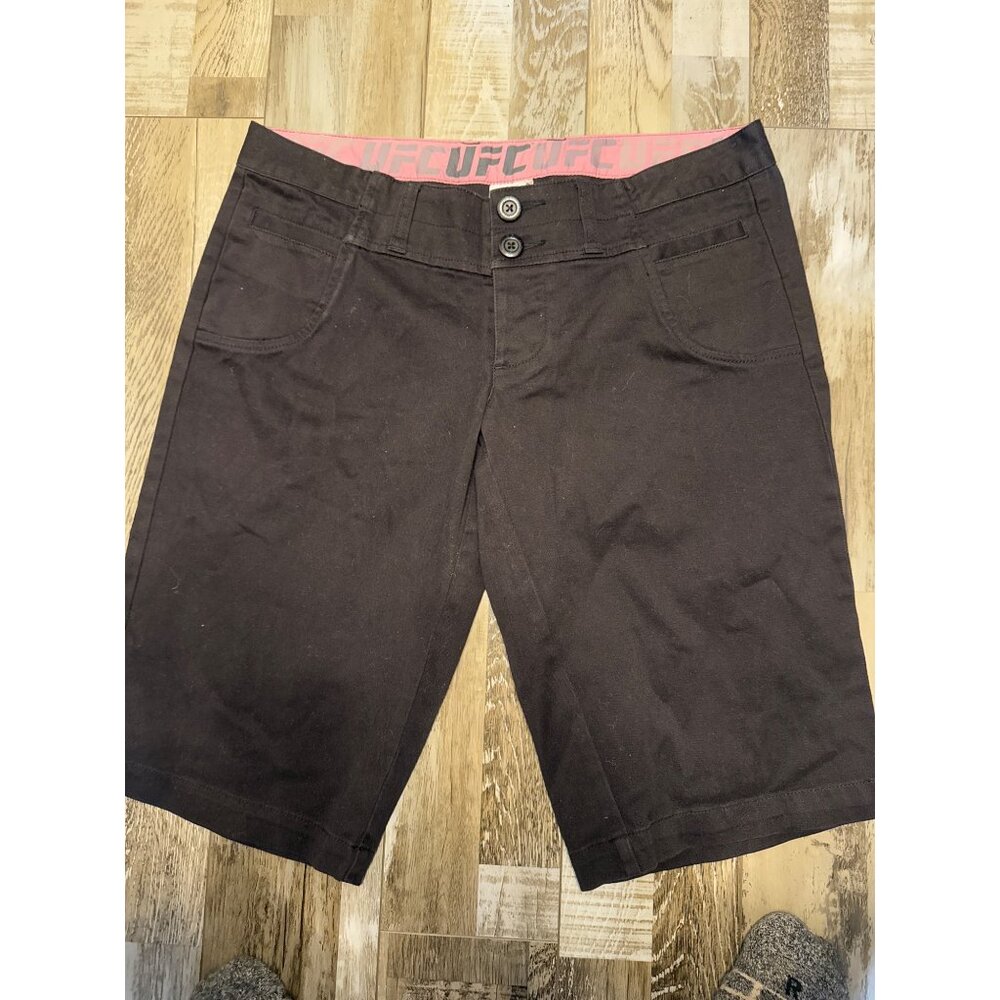 UFC Board Cotton Black Womens Shorts Size L